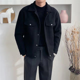 winter outfits men Woolen Coat Men's Autumn and Winter New Korean Style Trendy All-Match Casual Jacket Men's Top