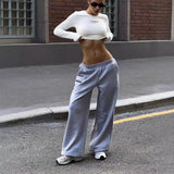 fall outfits women Lazy Style Loose Wide-Leg Sweatpants for Women 2024 Autumn and Winter New Fashion All-Match Low Waist Pants for Women