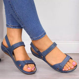 Amozae-Independent station foreign trade large size new 2024 summer casual women's sandals buckle open toe women's shoes Amazon wish