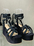 Amozae-Lace Up Platform Sandals