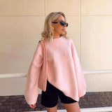 fall outfits women Style Hot Sale 2024 Winter New Pink Sweet round Neck Pullover Sweater