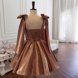 homecoming dresses French Retro Pettiskirt Bow Design Waist-Tight Birthday Short Banquet Dress Sling Dress