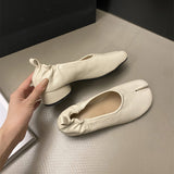 Amozae-back to school outfits Casual Friday Split Toe Tabi Flats