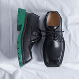 Amozae- Oksu Contrast Sole Square Toe Shoes