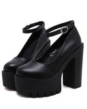 Amozae-back to school outfits Platform Heeled Sandals