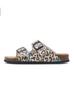 Amozae-Printed Buckle Birkenstock Sandals