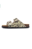 Amozae-Printed Buckle Birkenstock Sandals