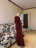 Amozae-dress to impress party dress nye outfits Simple Sheath Burgundy Long Birthday Outfits Party Dress YM1833