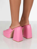 Amozae-Square Toe Chunky Heel Sandal