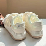 Amozae-Cute Cartoon Designer Sneakers Women 2024 Summer Breathable Mesh Women's Vulcanized Shoes Casual Fashion Student Platform Shoes