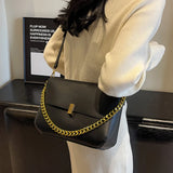 Amozae- Women'S Bag Ins Fashion Chain Bag Retro Large Square Bag Office Lady Bag Retro Winter