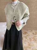 Amozae-Autumn Casual Outfits Amozae-Cutting Shaped Wool Double-sided Jacket