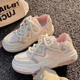 Amozae-Women's Sneakers pink Platform Woman Sports shoes Female Harajuku Kawaii Vulcanized Shoes Casual Comfortable Ladies Trainers