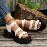 AMOZAE- - Summer Women's Punk Platform Wedge Sandals