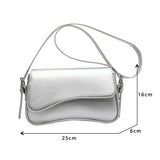 Amozae-Vintage Leather Crossbody Bags for Women 2024 Designer Female Small Flap Shoulder Underarm Bag Armpit Handbags and Purses