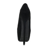 Amozae Big Size 44 45 Women Extreme Thin High Heels Stripper Pole Dance Shoes Solid Black Round Toe Slip On Sexy Platform Pumps