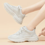 Amozae-2024 Classic Daddy Shoes Men Casual Sneakers Thick Soles Microfiber Skin (UV Digital Printing) Tenis