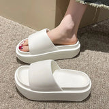 AMOZAE- - New Thick Sole Slippers Fashion Platform Slippers