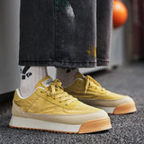 Amozae-Hot sale Breathable Casual Shoes Men Harajuku Style Sneaker Fashion Yellow Men's Sneakers 2024 Platform Walking Sports Shoes Men