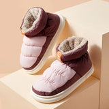 AMOZAE- - Cozy Winter Booties Plush Snow Boots for Women, Keeping Warm and Stylish