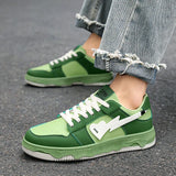 Amozae-2024 Hot Fashion Green Skateboard Shoes Men Streetwear Hip Hop Sneakers for Men Designer Platform Men's Sneaker