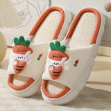 AMOZAE- - Cute Milk Cow Cotton Slippers