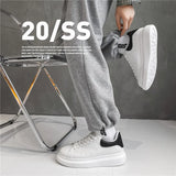 Amozae-2023 Classic White Shoes Men Summer Breathable Mens Platform Sneakers Streetwear Walking Casual Sneakers Men Designer Footwear