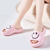 AMOZAE- - Cartoon Smile Slippers Eva Soft Sole Indoor Slides