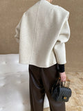 Amozae-Autumn Casual Outfits Amozae-Cutting Shaped Wool Double-sided Jacket