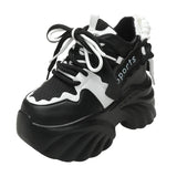 Amozae-New Spring Chunky Sneakers Women Autumn Thick Bottom Platform Sneakers Height Increasing Sport Dad Shoes Woman Casual Shoes