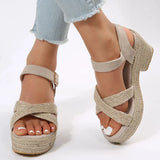 AMOZAE- -  Women's Chunky Platform Sandals with Thick Bottom