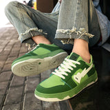 Amozae-2024 Hot Fashion Green Skateboard Shoes Men Streetwear Hip Hop Sneakers for Men Designer Platform Men's Sneaker
