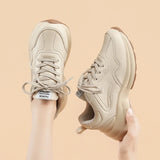Amozae-2024 Classic Daddy Shoes Men Casual Sneakers Thick Soles Microfiber Skin (UV Digital Printing) Tenis