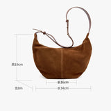 Amozae-Real Leather Bag Woman High Quality Luxury Design Hobos Casual Shoulder Bag For Woman Retro Ladies Female Bag