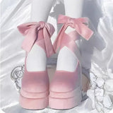 Amozae-Luxury Shoes Fashion Designer Platform Women Mary Jane Shoes Cross Strap Thick Heel Shoes Ladies College Style Dress Pumps Shoe