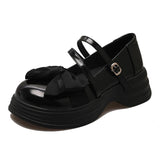 AMOZAE- - Sweet Sophistication Women's Black Bowknot Shoes