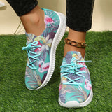 AMOZAE- -  Fashion Print Knitting Sneakers