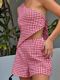 Amozae-NEW years eve dress to impress nyc outfits summer Rylen Plaid Shorts Set