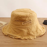 Amozae-Women's Bucket Hat Panama Fashion Sun Visor Breathable Fisherman Protection Hat Ponytail Cap Summer Hats Beach Sun Hats
