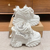 Amozae-New Spring Chunky Sneakers Women Autumn Thick Bottom Platform Sneakers Height Increasing Sport Dad Shoes Woman Casual Shoes