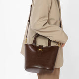 Amozae-New Retro Bucket Bag Korean Style Simple Versatile Mother Bag Handbag Shoulder Multi -Use Women'S Bag Autumn Winter