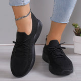 Amozae-Women's Breathable Mesh Running Shoes Soft Sole Lightweight Knit Sneakers Woman Casual Slip On Walking Flats Zapatos Mujer 2025