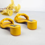AMOZAE-- Square Heel Slides Summer Fashion Comfort