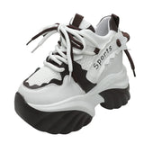 Amozae-New Spring Chunky Sneakers Women Autumn Thick Bottom Platform Sneakers Height Increasing Sport Dad Shoes Woman Casual Shoes