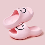 AMOZAE- - Cartoon Smile Slippers Eva Soft Sole Indoor Slides