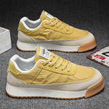 Amozae-Hot sale Breathable Casual Shoes Men Harajuku Style Sneaker Fashion Yellow Men's Sneakers 2024 Platform Walking Sports Shoes Men