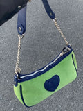 Amozae-Y2K Vintage Korean Shoulder Green Underarm Tote Bags Ladies Sling Velvet Armpit Bag Zip Purses Party Bagutte Handbags Women