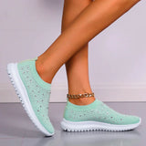 AMOZAE- - Breathable Mesh Crystal Sneaker Shoes