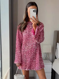 Amozae-new years eve outfits Christmas party outfits Sexy Multiple Colors Glitter Sequin Mini Dress Elegant Backless Bow Long Sleeve Dresses Lady New Year Christmas Party Vestidos