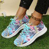 AMOZAE- -  Fashion Print Knitting Sneakers